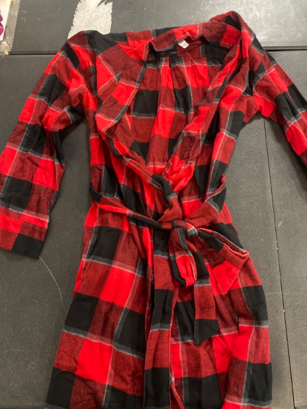 Photo 2 of Women's Flannel Robe - Stars Above™ Red XS/S
