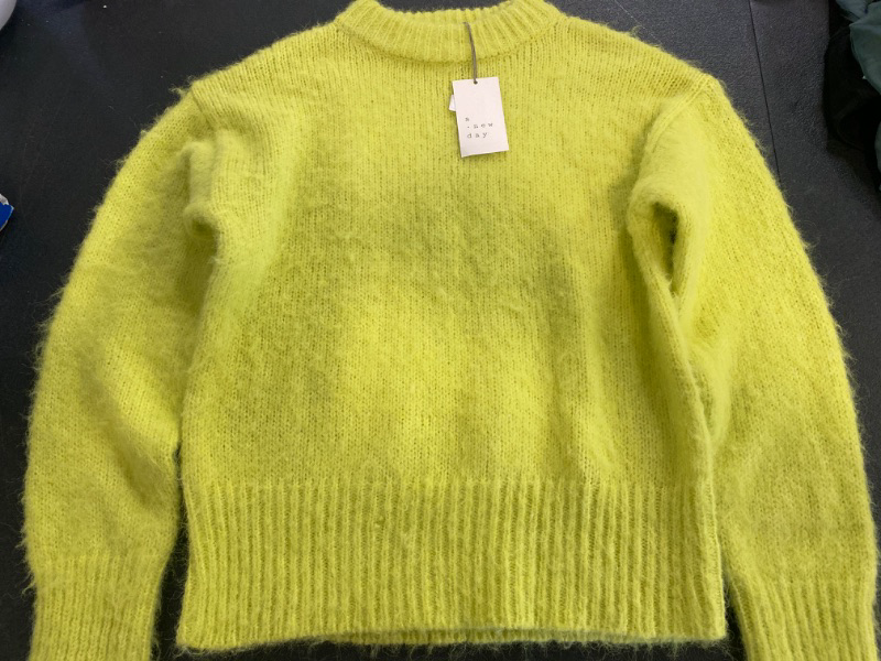 Photo 2 of Women's Crewneck Brushed Pullover Sweater - a New Day™ Lime XS