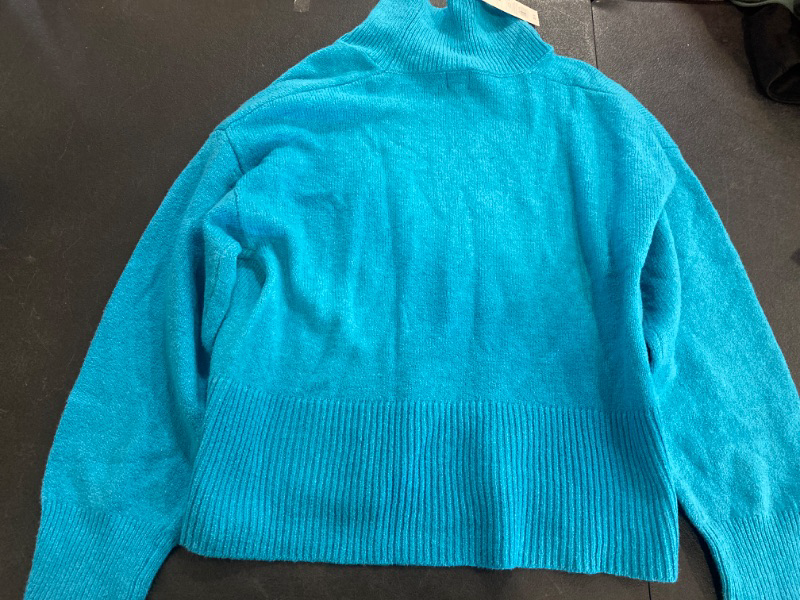 Photo 2 of Women's Mock Turtleneck Pullover Sweater - a New Day™ Blue M