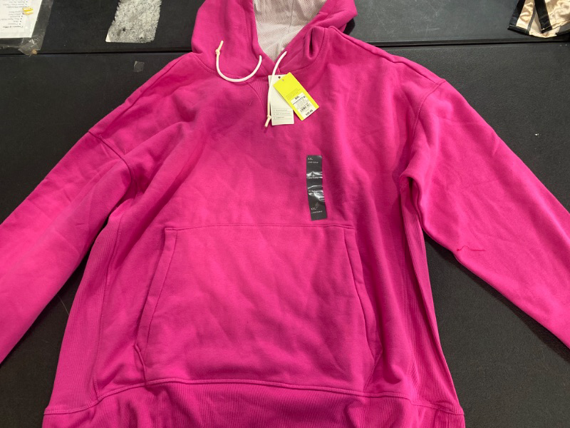 Photo 2 of Men's Cotton Fleece Hooded Sweatshirt - All in Motion™ Pink