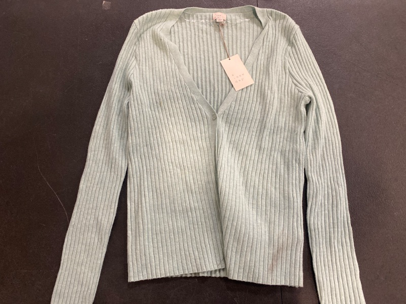 Photo 1 of Women's Fine Gauge Ribbed Cardigan - a New Day™ Light Blue L