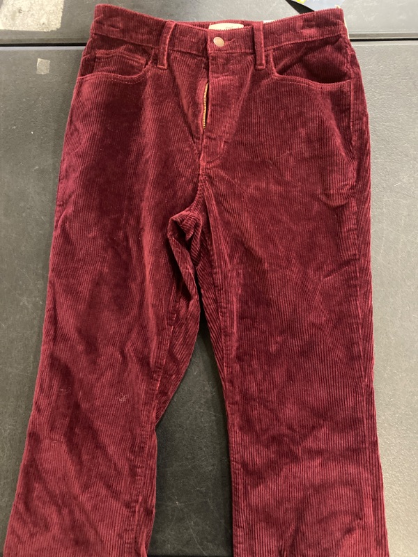 Photo 2 of Women's High-Rise Corduroy Bootcut Jeans - Universal Thread™ Burgundy