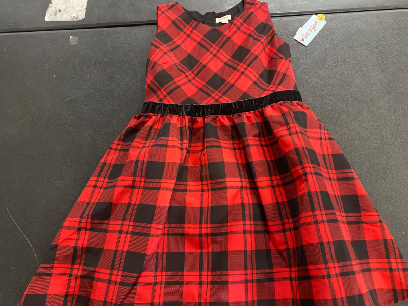 Photo 2 of Girls' Sleeveless Plaid Dress - Cat & Jack™ Red XL