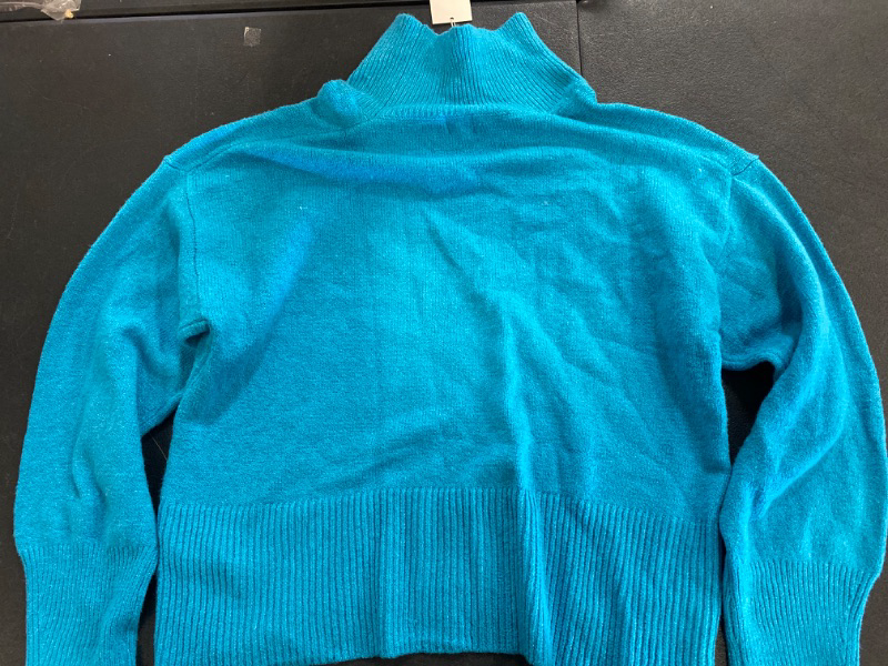 Photo 2 of Women's Mock Turtleneck Pullover Sweater - a New Day™ Blue L