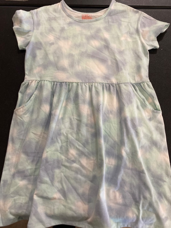 Photo 2 of NWT Cat & Jack Pastel Blue Tie Dye Dress Size Girls X-Large