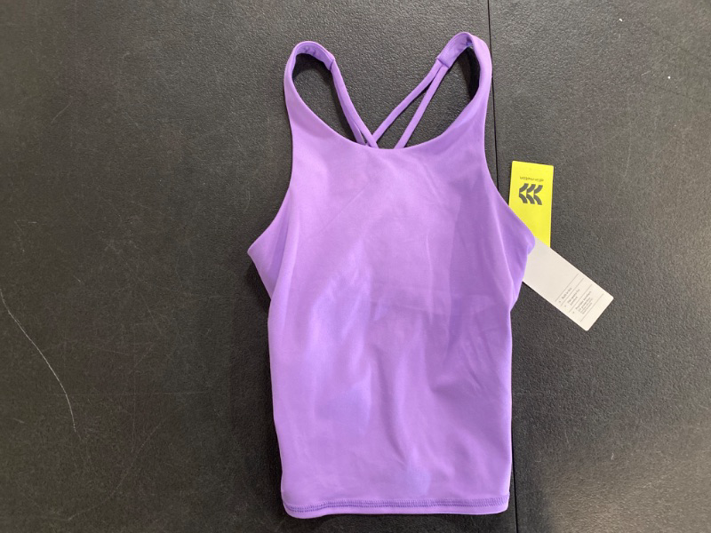Photo 2 of Girls' Cropped Tank Top - All in Motion™ Violet XL