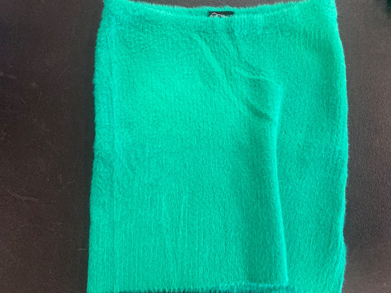Photo 2 of Girls' Fuzzy Ribbed Sweater Skirt - Art Class™ Green L