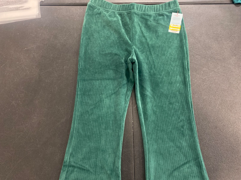 Photo 2 of Girls' Cozy Ribbed Velour Flare Pants - Cat & Jack™ Forest Green XL