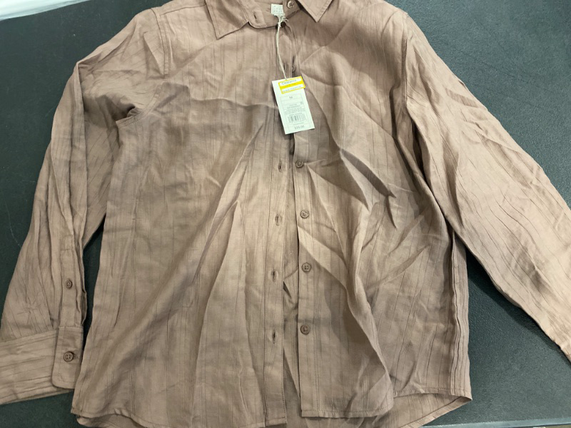 Photo 2 of Women's Long Sleeve Button-Down Shirt - a New Day™ Taupe Brown M