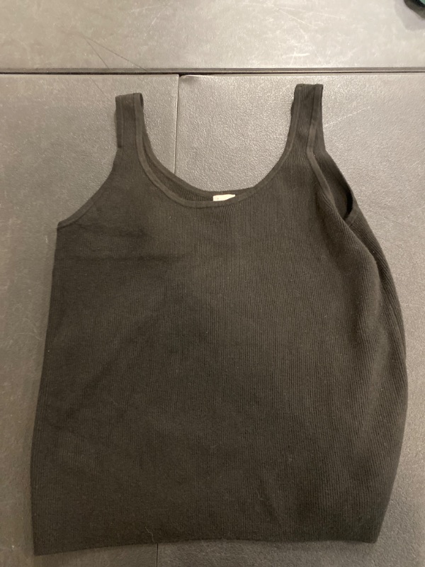 Photo 2 of Women's Scoop Neck Sweater Tank Top - a New Day™ Black XXL