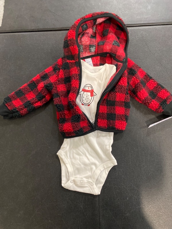 Photo 2 of Carter's Just One You® Baby Boys' Buffalo Checkered Sherpa Top & Bottom Set - 12M
