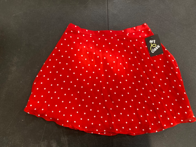 Photo 2 of Girls' Chiffon Mini Skirt - Art Class™ Red L