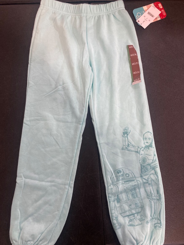 Photo 2 of Girls' Disney 100 Star Wars Jogger Pants - Turquoise Blue M