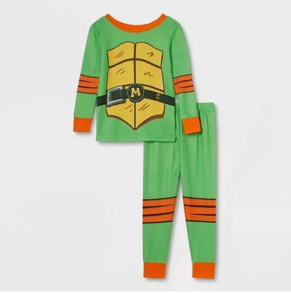 Photo 1 of Boys Girl Teenage Mutant Ninja Turtles Pajamas MICHELANGELO Size 12 18 Mo 2T NWT