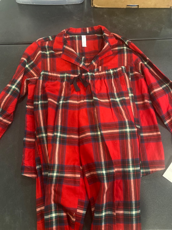 Photo 2 of Women's Plaid Flannel Pajama Set - Stars Above™ Red Lurex S