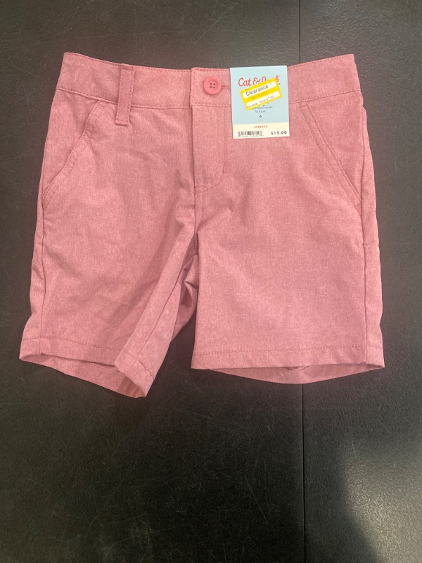 Photo 2 of Boys' Quick Dry Flat Front 'at the Knee' Chino Shorts - Cat & Jack™ Red 6