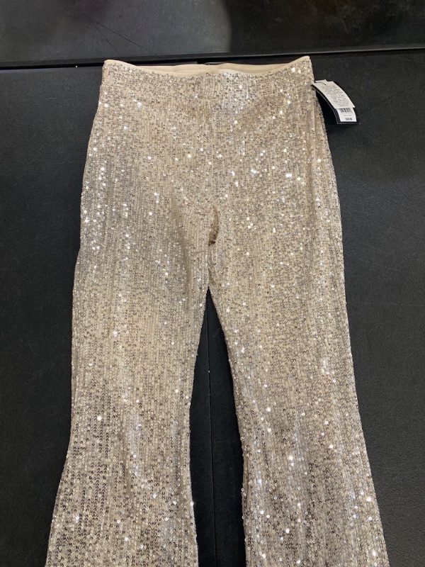 Photo 2 of Girls' Sequin Flare Pants - Art Class™ Silver L