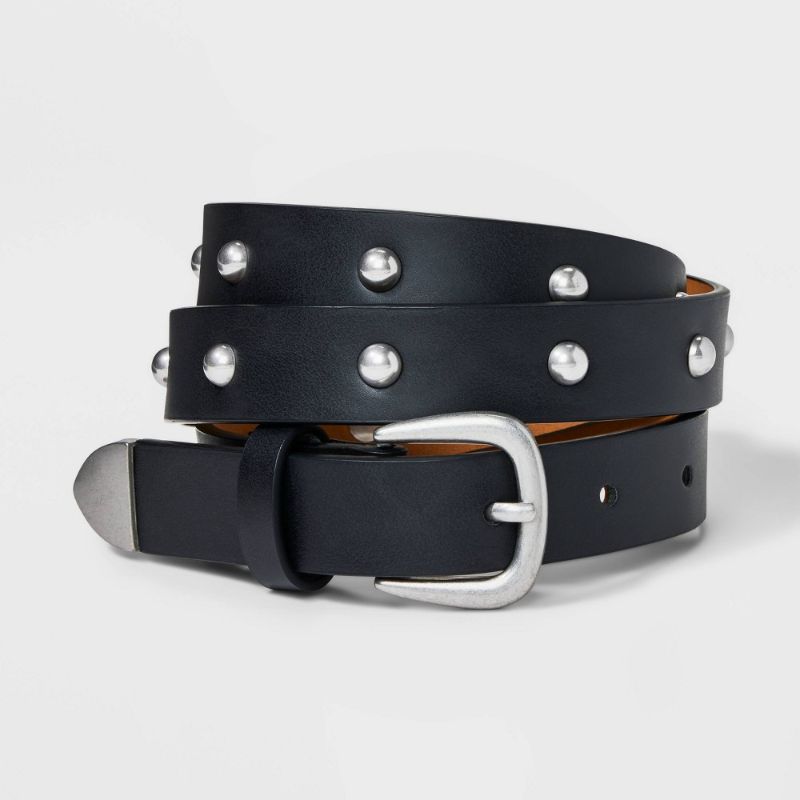 Photo 1 of Women's Studded Belt - Universal Thread™ Black M