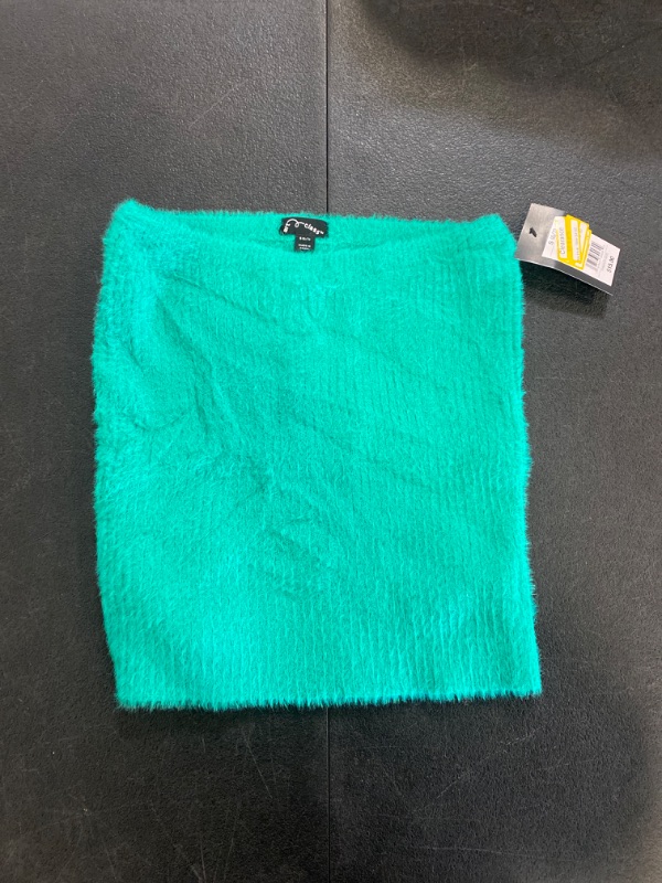 Photo 2 of Girls' Fuzzy Ribbed Sweater Skirt - Art Class™ Green S