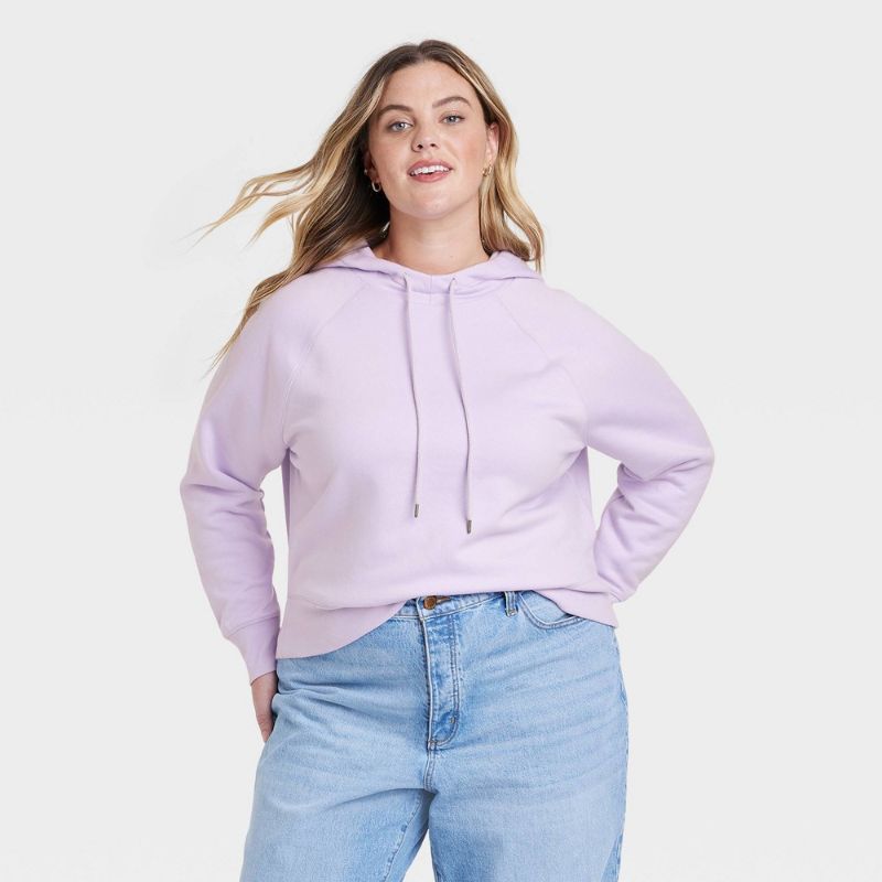 Photo 1 of Women's Hoodie Sweatshirt - Universal Thread™ Lilac Purple XXL