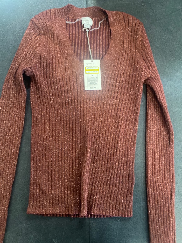 Photo 2 of Women's Fine Gauge Scoop Neck Sweater - a New Day™ Burgundy M