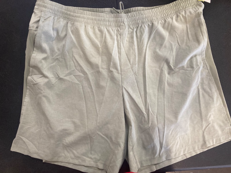 Photo 2 of Men's Lined Run Shorts 9" - All in Motion™ Stone XXL