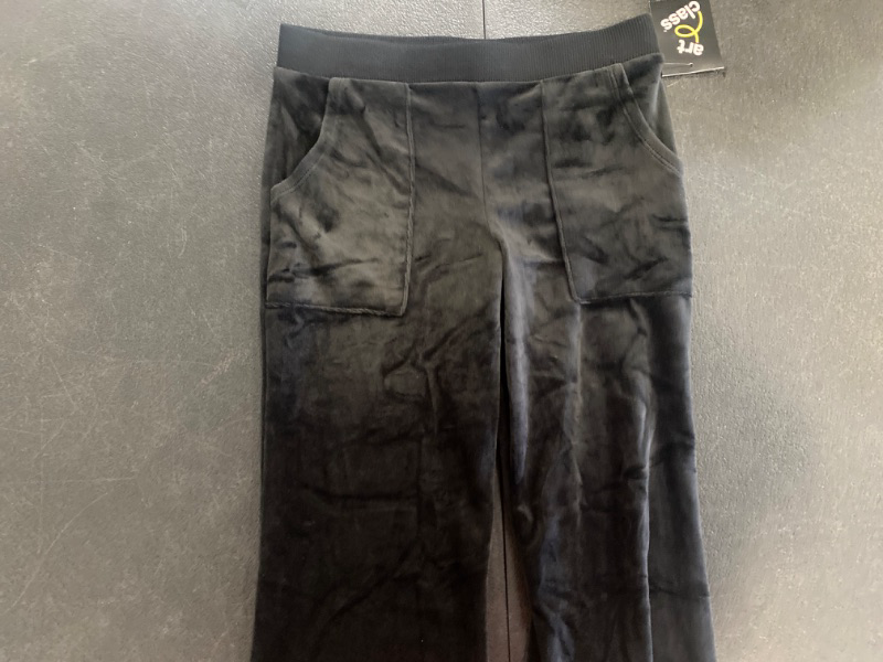 Photo 2 of Girls' Velour Flare Pull-on Pants - Art Class™ Black M