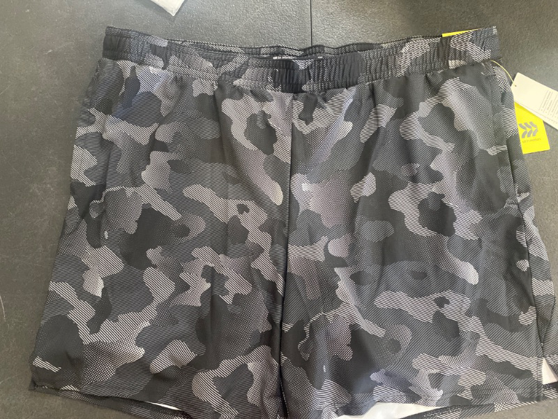 Photo 2 of Men's Sport Shorts 7" - All in Motion™ Camo Black XXL