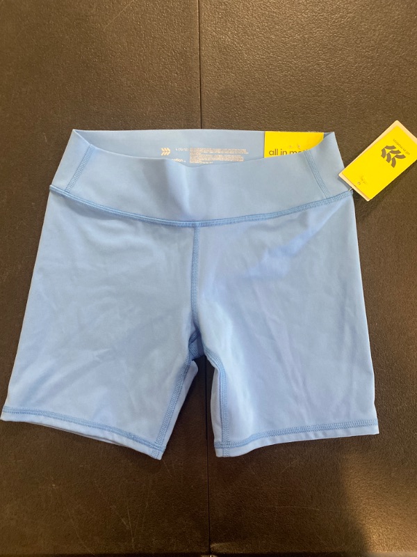 Photo 2 of Girls' Core Bike Shorts - All in Motion™ Vibrant Blue L