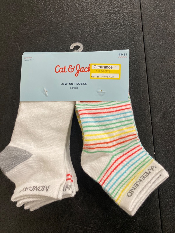 Photo 2 of Toddler Striped Low Cut Socks - Cat & Jack™ 4T-5T