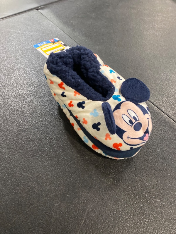 Photo 2 of Toddler Mickey Mouse Slippers - Off-White 4T-5T