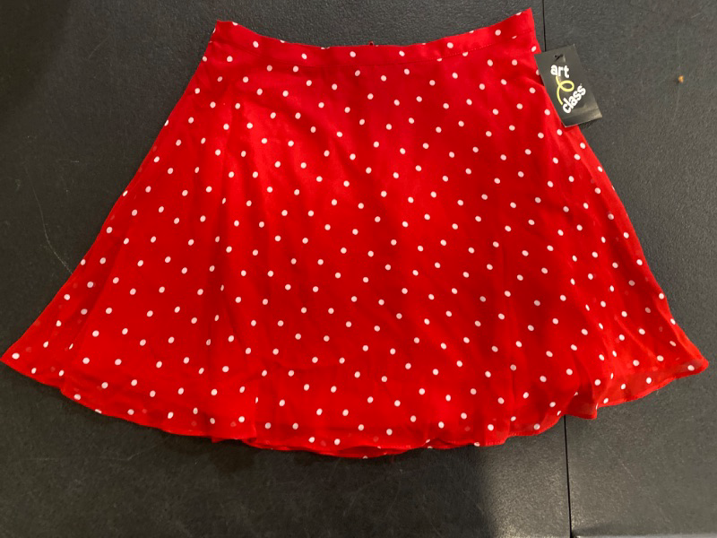 Photo 2 of Girls' Chiffon Mini Skirt - Art Class™ Red L