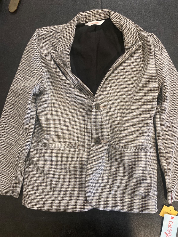 Photo 2 of Boys' Houndstooth Knit Blazer - Cat & Jack™ Brown 7