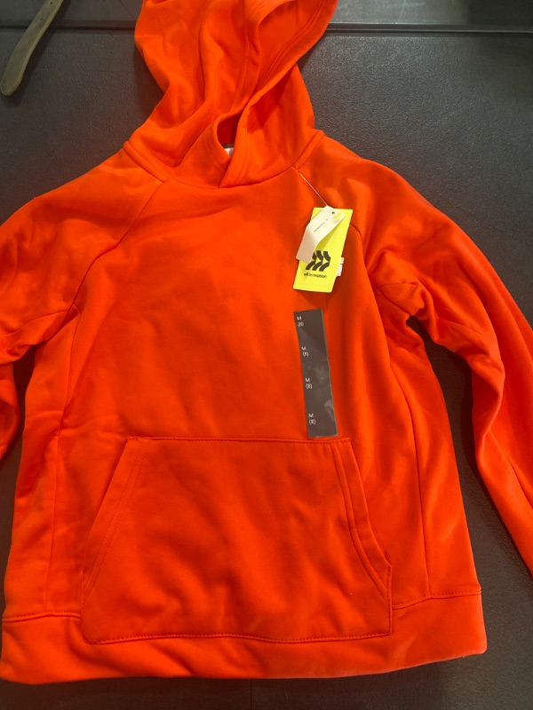 Photo 2 of Boys' Tech Fleece Hooded Sweatshirt - All in Motion™ Red Orange M