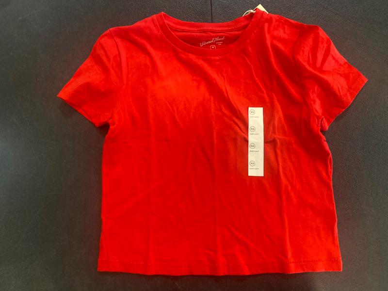 Photo 1 of Women's Shrunken Short Sleeve T-Shirt - Universal Thread™ Red XS