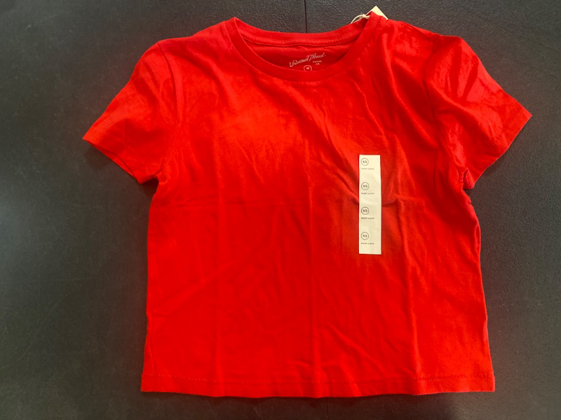 Photo 2 of Women's Shrunken Short Sleeve T-Shirt - Universal Thread™ Red XS