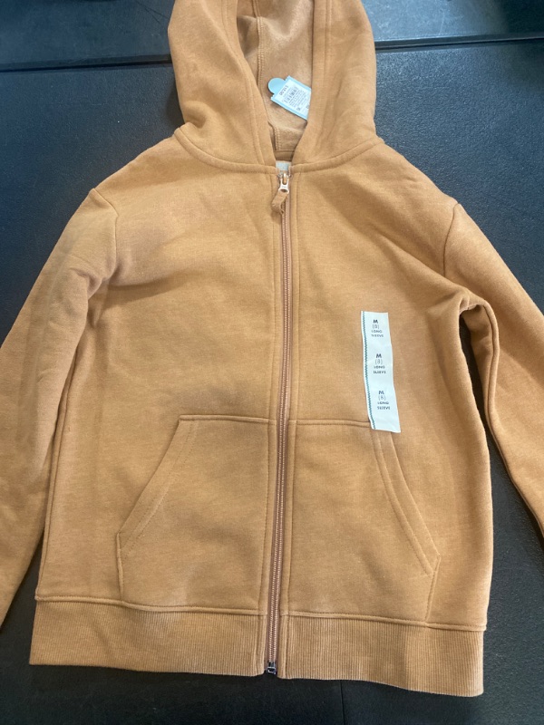 Photo 1 of Boys' Fleece Zip-up Sweatshirt - Cat & Jack™ Light Brown M