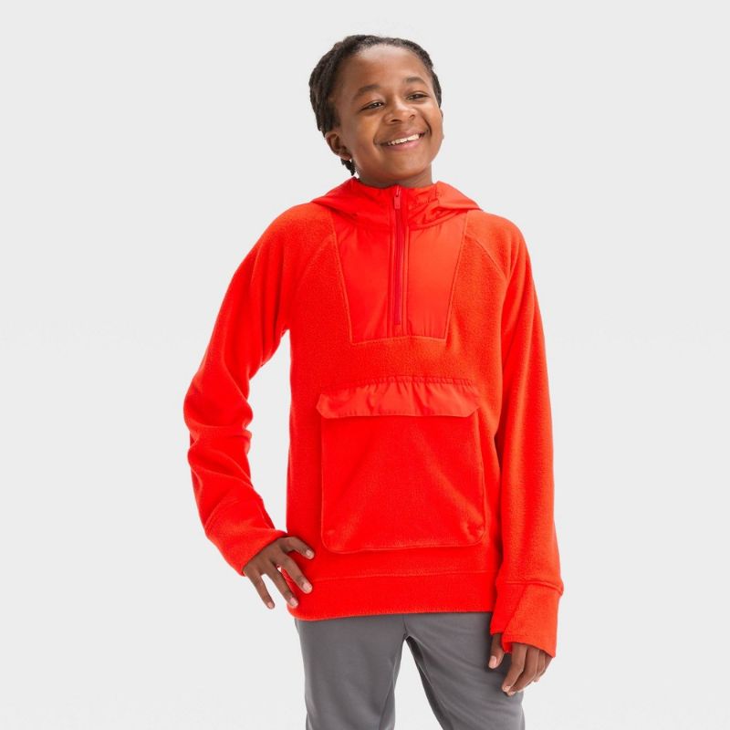 Photo 1 of Boys' Microfleece Hoodie - All in Motion™ Red M