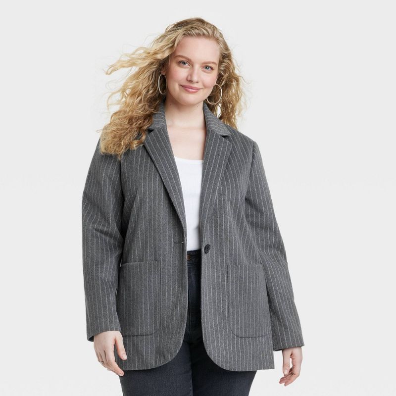 Photo 1 of Women's Relaxed Fit Blazer - Universal Thread™ Gray XXL