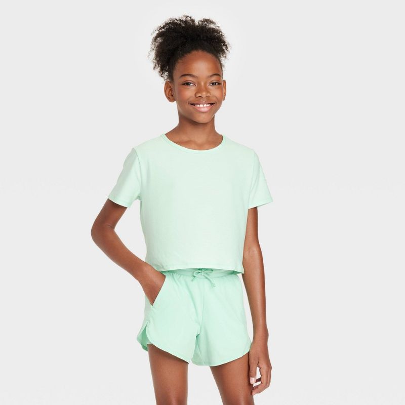 Photo 1 of Girls' Studio T-Shirt - All in Motion™ Mint Green XL