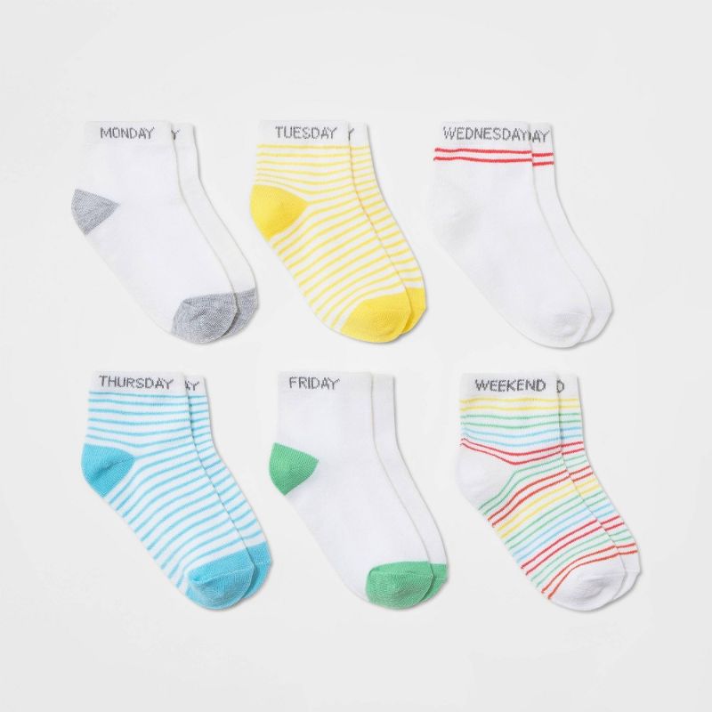 Photo 1 of Toddler Striped Low Cut Socks - Cat & Jack™ 4T-5T