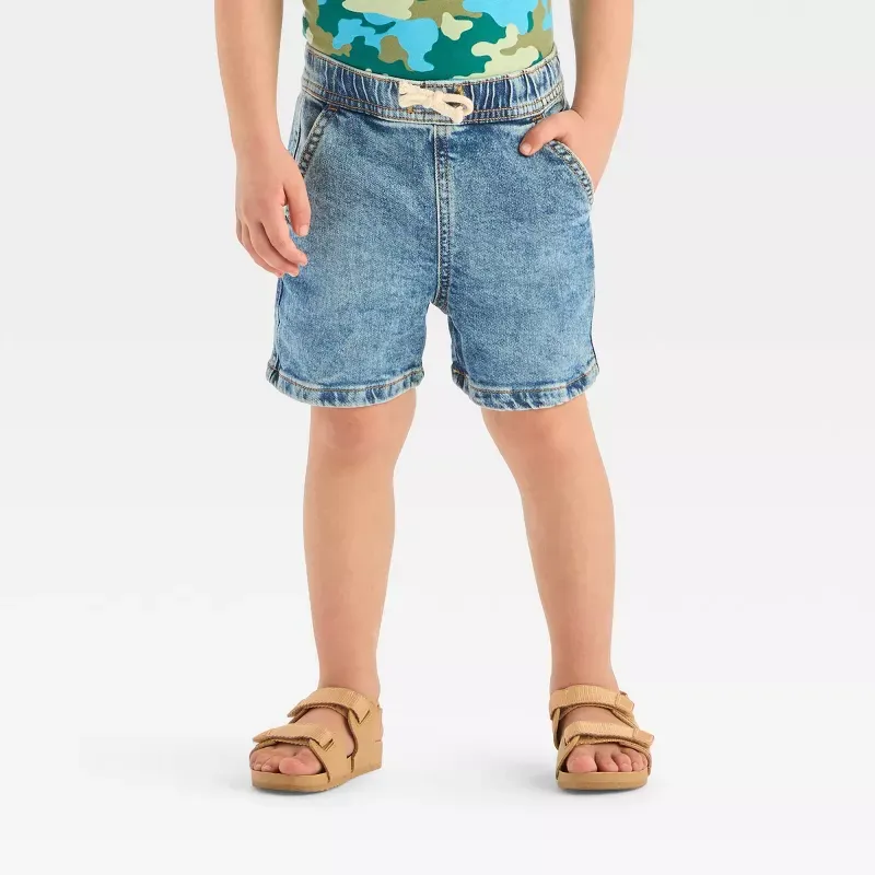 Photo 1 of Size 3T Toddler Boys' Pull-On Denim Shorts - Cat & Jack™