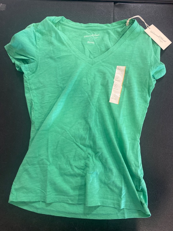 Photo 2 of Women's Slim Fit Short Sleeve V-Neck T-Shirt - Universal Thread™ Light Green S