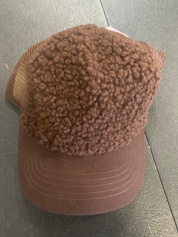 Photo 2 of Faux Shearling Trucker Hat - Wild Fable™ Dark Brown