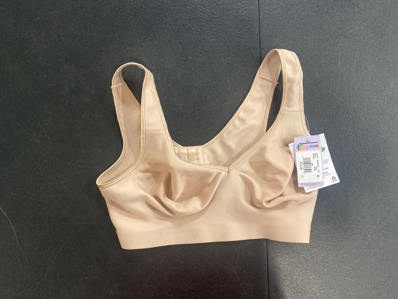 Photo 2 of Hanes Smooth Comfort Women's Wireless T-Shirt Bra with Moisture Wicking Nude 2XL