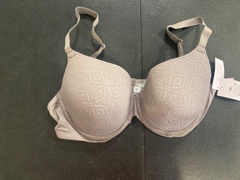 Photo 2 of Women's Icon Full Coverage Lightly Lined Bra with Lace - Auden™ Gray 38D