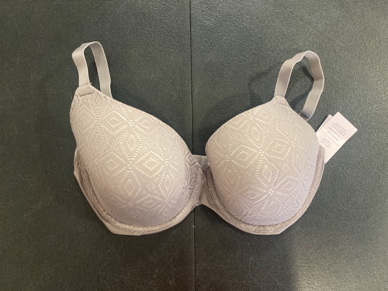 Photo 2 of Women's Icon Full Coverage Lightly Lined Bra with Lace - Auden™ Gray 38DD