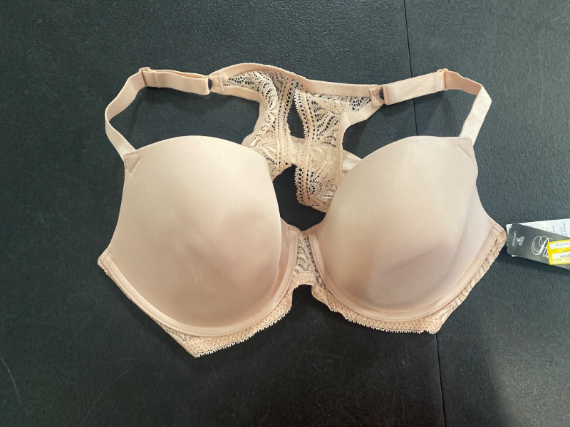 Photo 2 of 40D Paramour Women's Bras SBY - Sugar Baby Carolina Seamless Lace T-Back Plunge Bra - Plus