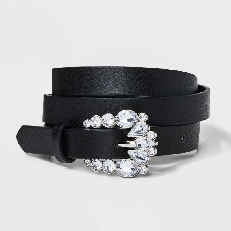 Photo 1 of Women's Gemstone Skinny Belt - a New Day™ Black XS