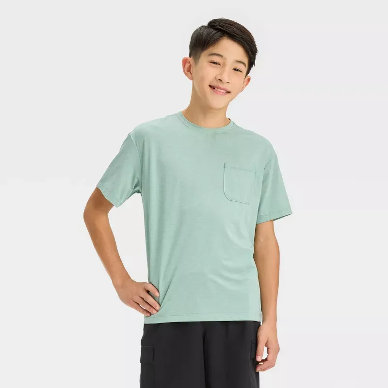 Photo 1 of Size L 10/12 Boys' Ventilated Pocket T-Shirt - All In Motion™